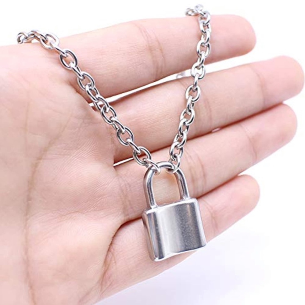 Aesthetic Grunge Lock Pendant